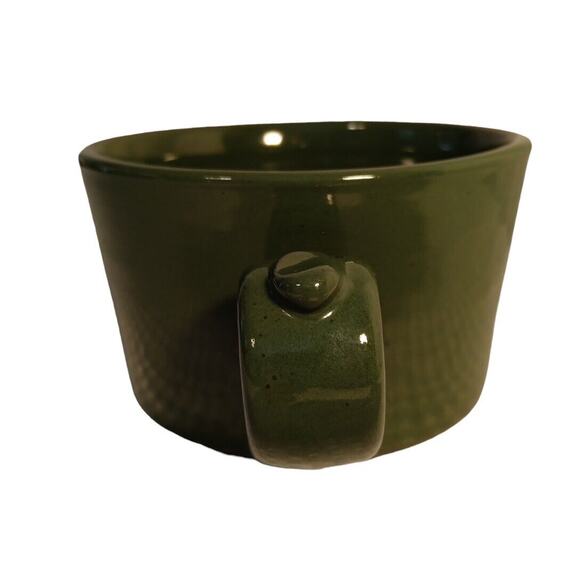 Colorado Columbine Green Clay Pen Pottery Souvenir Coffee Mug Handcrafted 18oz - Picture 6 of 10